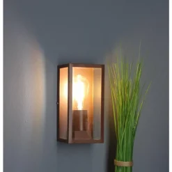 Luminaires Lutec Applique murale d'extérieur Lutec Mondrian Bronze, 1 lumière