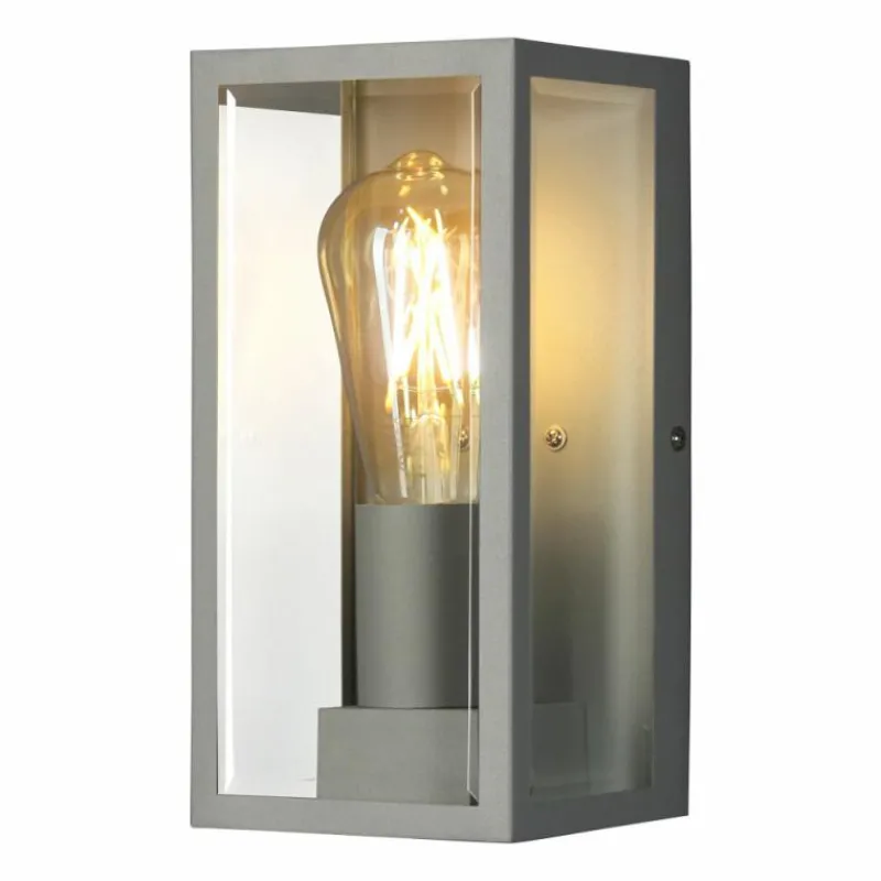 Luminaires Lutec Applique murale d'extérieur Lutec Mondrian Argenté, 1 lumière