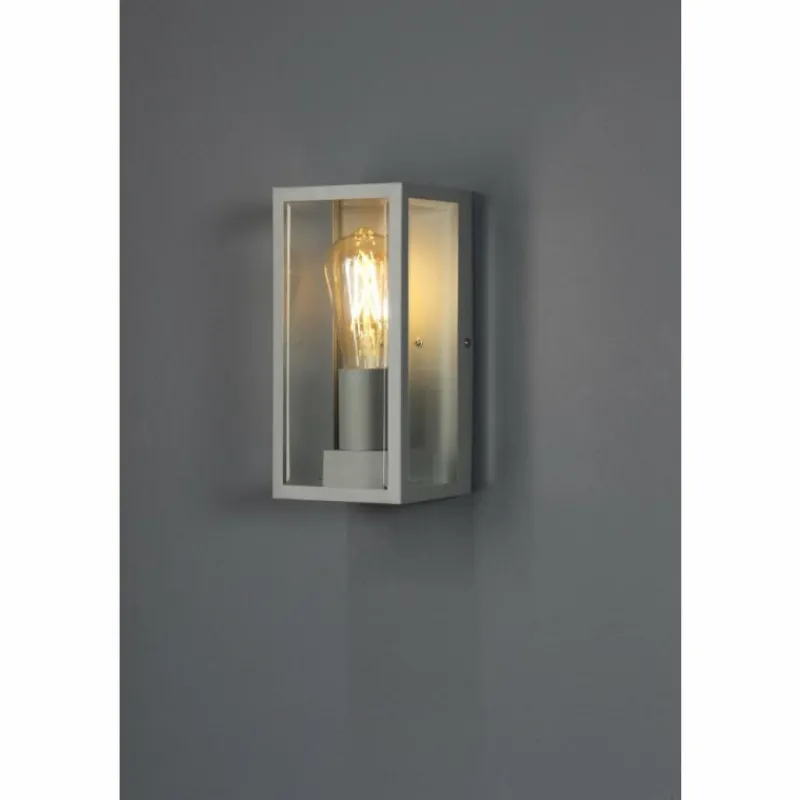 Luminaires Lutec Applique murale d'extérieur Lutec Mondrian Argenté, 1 lumière