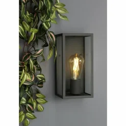 Luminaires Lutec Applique murale d'extérieur Lutec Mirage Anthracite, 1 lumière