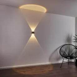 hofstein Applique murale d'extérieur Abaiang LED Gris, 1 lumière