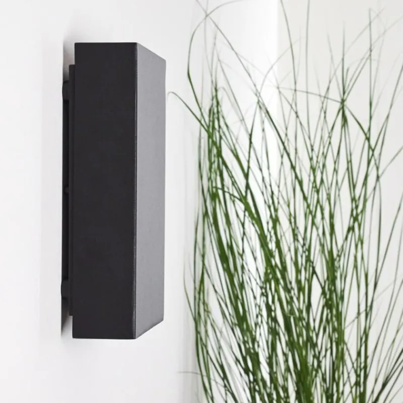 hofstein Applique murale d'extérieur Benin LED Noir, 2 lumières