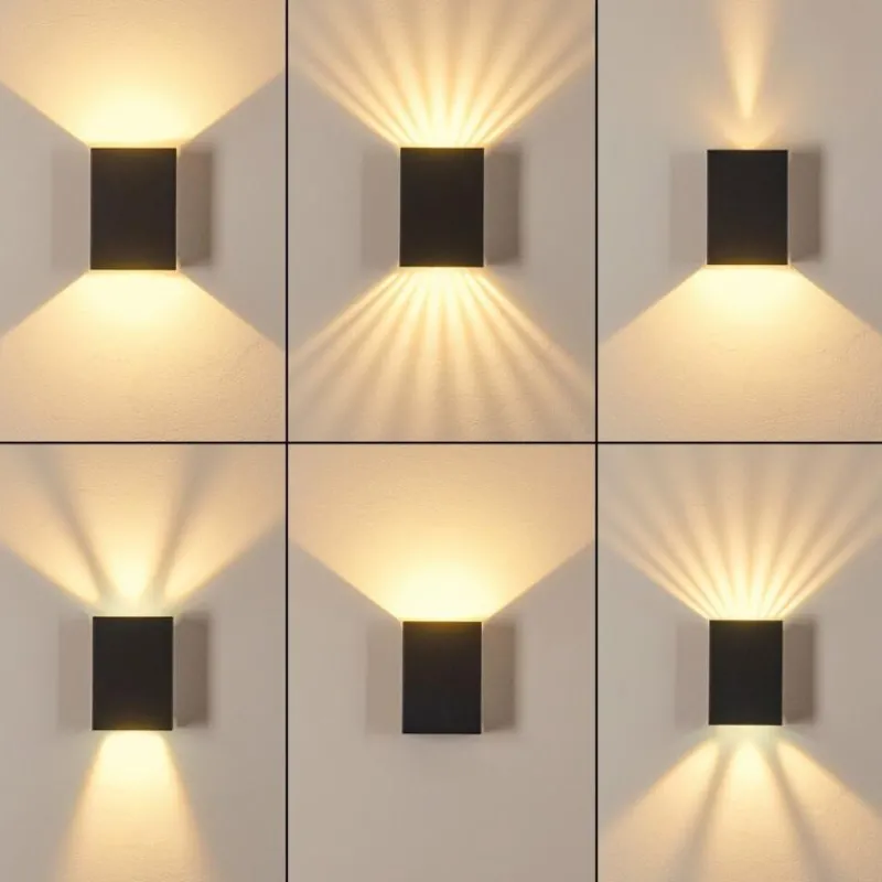 hofstein Applique murale d'extérieur Benin LED Noir, 2 lumières