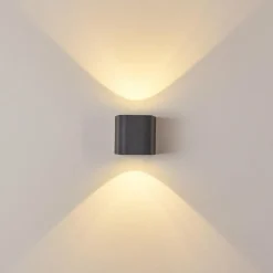 hofstein Applique murale d'extérieur Maputo LED Anthracite, 2 lumières