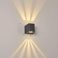 hofstein Applique murale d'extérieur Maputo LED Anthracite, 2 lumières