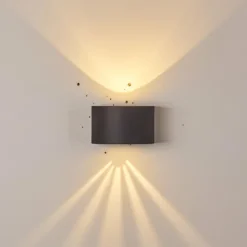 hofstein Applique murale d'extérieur Windhoek LED, 2 lumières