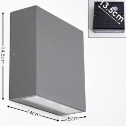 hofstein Applique murale d'extérieur Tinglev LED Anthracite, 1 lumière