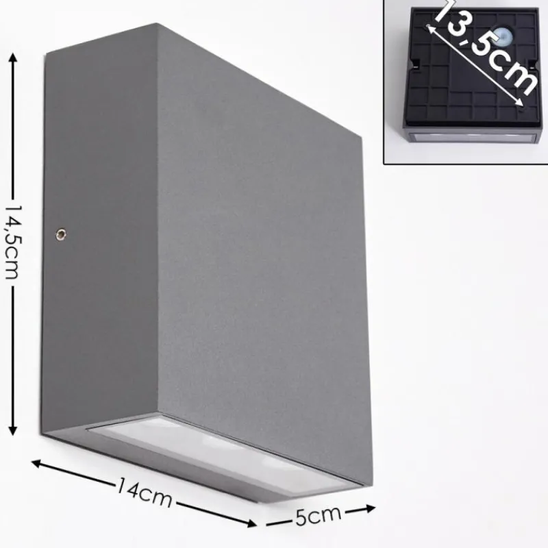 hofstein Applique murale d'extérieur Tinglev LED Anthracite, 1 lumière