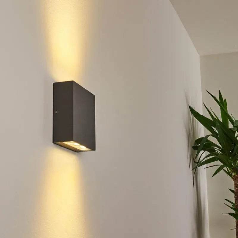 hofstein Applique murale d'extérieur Tinglev LED Anthracite, 1 lumière