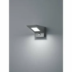 Luminaires Trio Applique murale d'extérieur Trio Nelson LED Anthracite, 1 lumière, Détecteur de mouvement