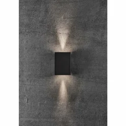 Luminaires Nordlux Applique murale d'extérieur Nordlux FOLD LED Noir, 2 lumières