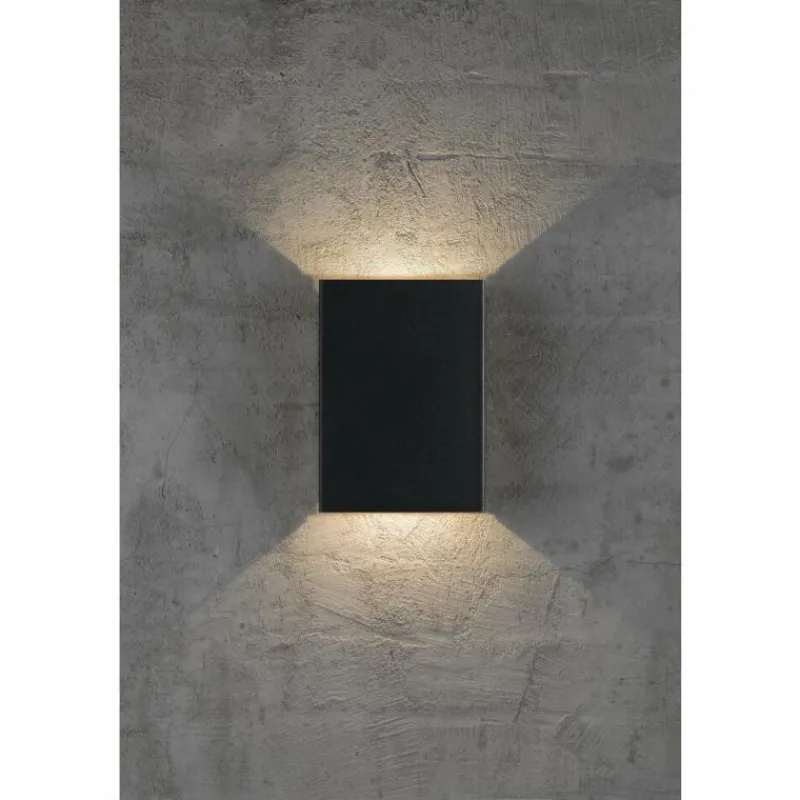 Luminaires Nordlux Applique murale d'extérieur Nordlux FOLD LED Noir, 2 lumières