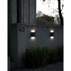 Luminaires Nordlux Applique murale d'extérieur Nordlux FOLD LED Noir, 2 lumières