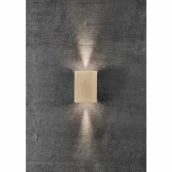 Luminaires Nordlux Applique murale d'extérieur Nordlux FOLD LED Laiton, 2 lumières