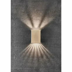 Luminaires Nordlux Applique murale d'extérieur Nordlux FOLD LED Laiton, 2 lumières