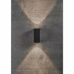 Luminaires Nordlux Applique murale d'extérieur Nordlux ASBOL LED Noir, 2 lumières