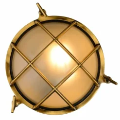 Lampes Dorées-Luminaires Lucide Applique murale d'extérieur Lucide DUDLEY Or, Laiton, 1 lumière