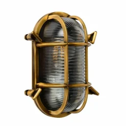 Lampes Dorées-Luminaires Lucide Applique murale d'extérieur Lucide DUDLEY Or, Laiton, 1 lumière