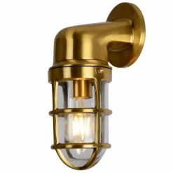 Lampes Dorées-Luminaires Lucide Applique murale d'extérieur Lucide DUDLEY Or, Laiton, 1 lumière