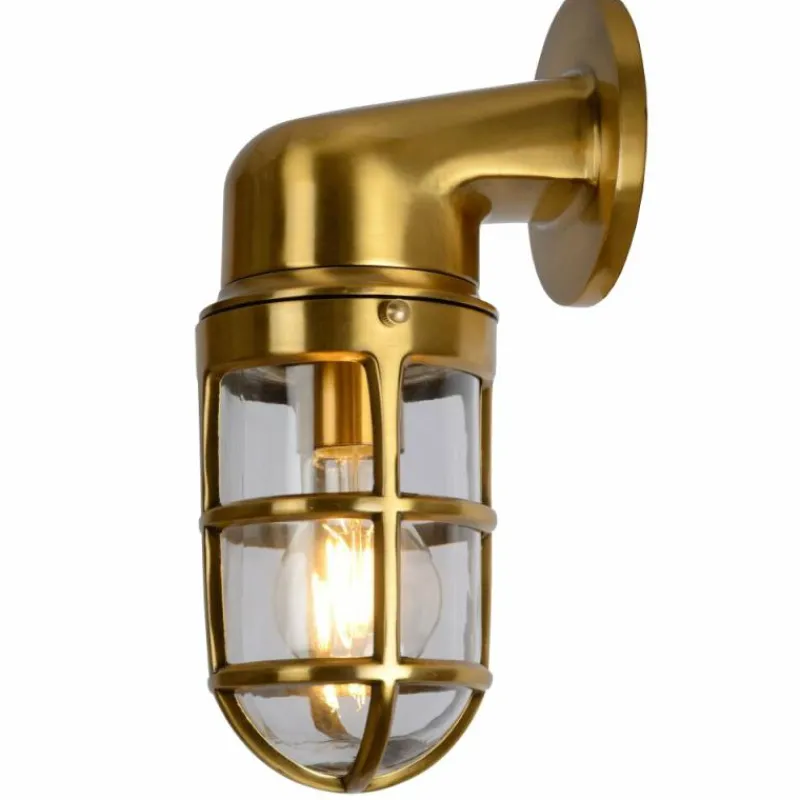 Lampes Dorées-Luminaires Lucide Applique murale d'extérieur Lucide DUDLEY Or, Laiton, 1 lumière