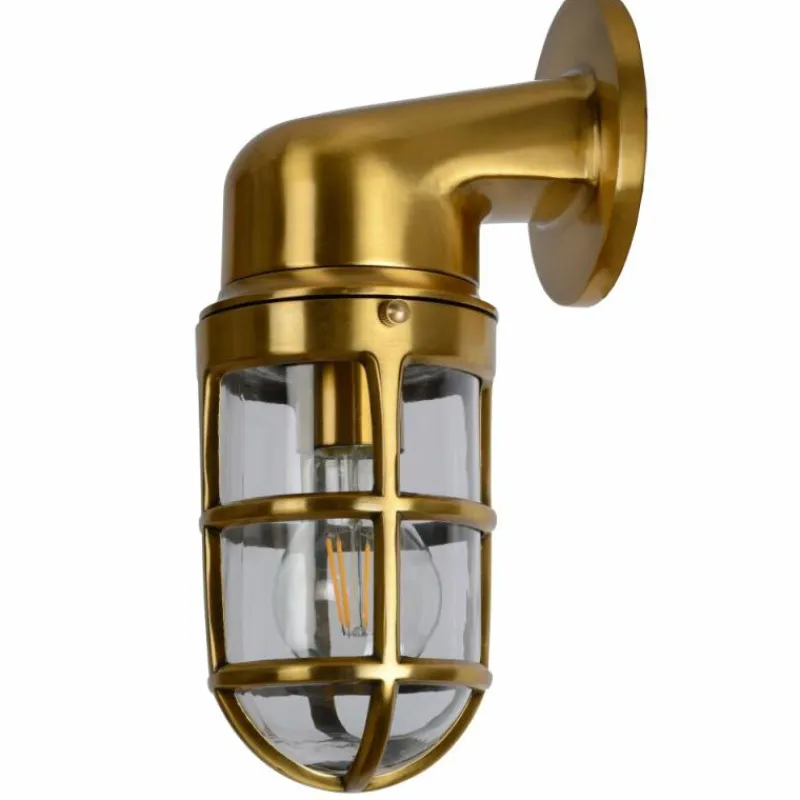 Lampes Dorées-Luminaires Lucide Applique murale d'extérieur Lucide DUDLEY Or, Laiton, 1 lumière