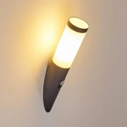 hofstein Applique murale d'extérieur Gaborone Anthracite, 1 lumière, Détecteur de mouvement