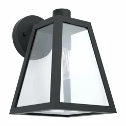 Luminaires Eglo Applique murale d'extérieur Eglo MIRANDOLA Noir, 1 lumière