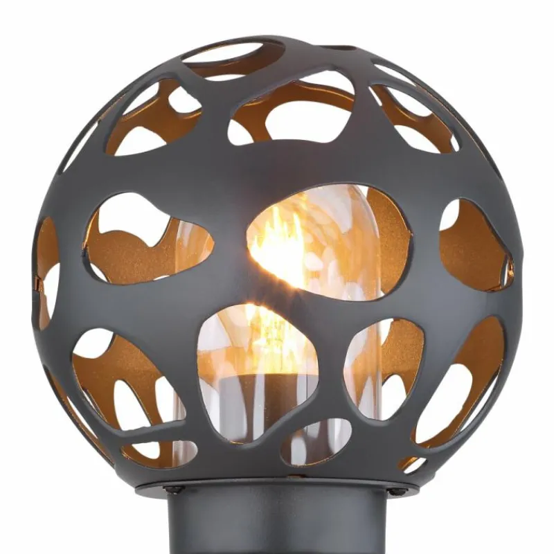 Luminaires Globo Lighting Applique murale d'extérieur Globo HILARIO Anthracite, 1 lumière, Détecteur de mouvement