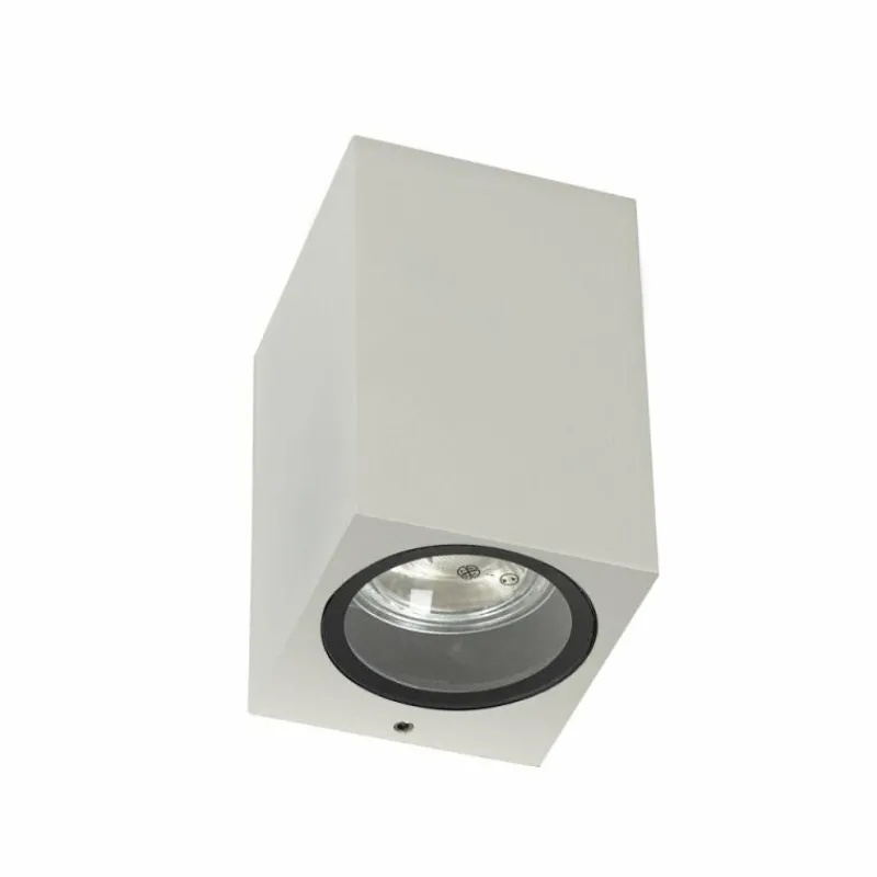 KS Verlichting Applique murale d'extérieur Geo Blanc, 1 lumière