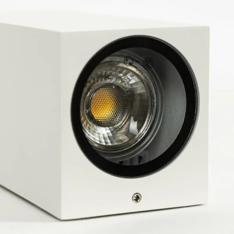 KS Verlichting Applique murale d'extérieur Geo Blanc, 1 lumière