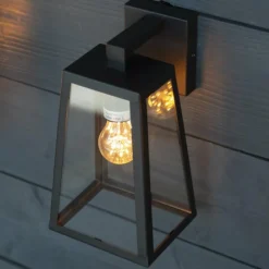 Luminaires Rustiques-KS Verlichting Applique murale d'extérieur Luuk Noir, 1 lumière