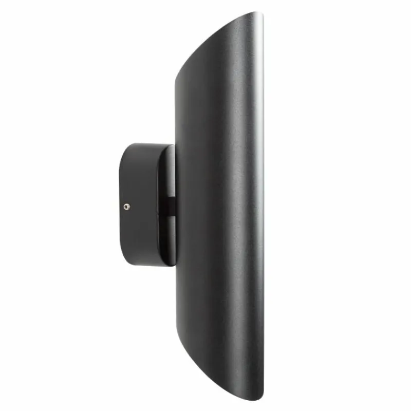 KS Verlichting Applique murale d'extérieur Edge Noir, 2 lumières