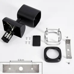 hofstein Applique murale d'extérieur Corneda Noir, 1 lumière