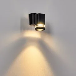 hofstein Applique murale d'extérieur Corneda Noir, 1 lumière