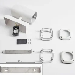 hofstein Applique murale d'extérieur Corneda Blanc, 2 lumières