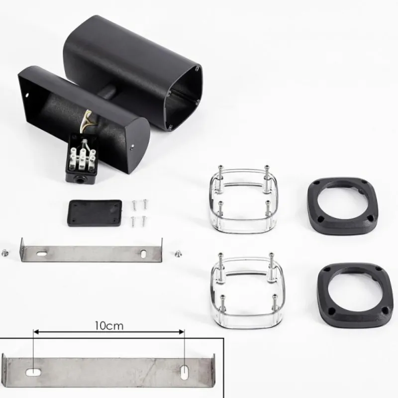 hofstein Applique murale d'extérieur Corneda Noir, 1 lumière