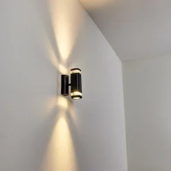 hofstein Applique murale d'extérieur Corneda Noir, 1 lumière