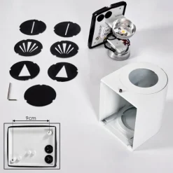 hofstein Applique murale d'extérieur Mora LED Blanc, 2 lumières