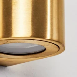 hofstein Applique murale d'extérieur Mora LED Laiton, 2 lumières