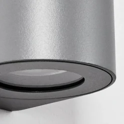 hofstein Applique murale d'extérieur Mora LED Gris, 2 lumières