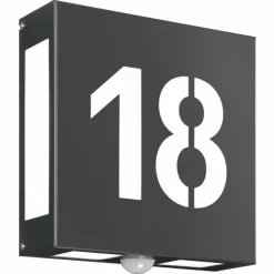 Luminaires CMD Applique murale d'extérieur CMD AQUA LEGENDO Anthracite, 2 lumières, Détecteur de mouvement