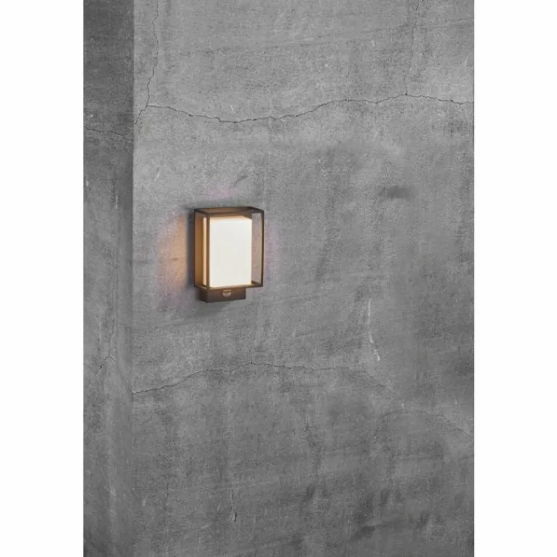 Luminaires Nordlux Applique murale d'extérieur Nordlux Nestor LED Noir, 1 lumière, Détecteur de mouvement