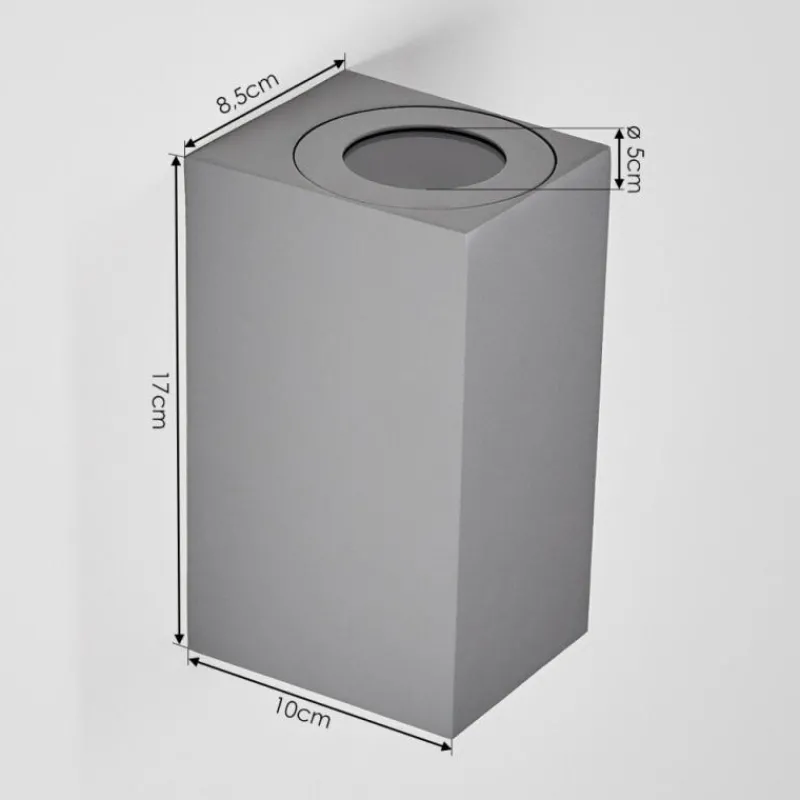 hofstein Applique murale d'extérieur Boda Gris, 2 lumières