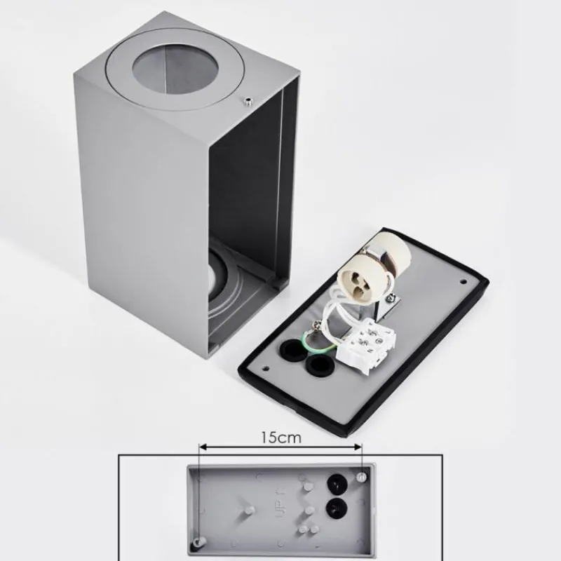 hofstein Applique murale d'extérieur Boda Gris, 2 lumières