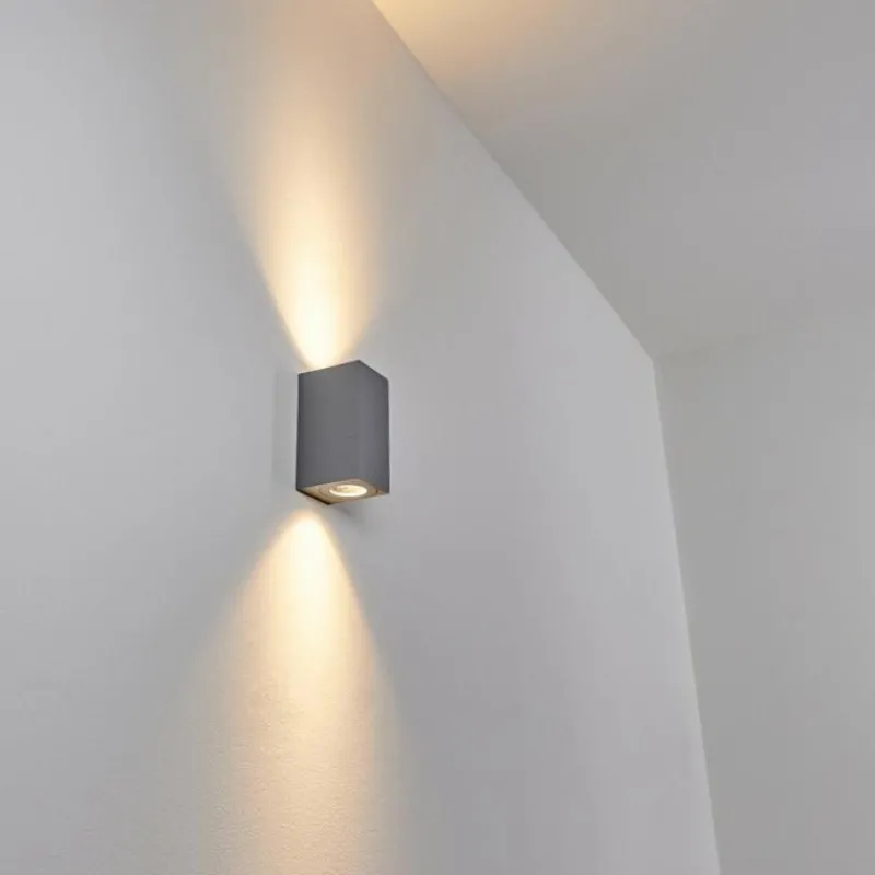 hofstein Applique murale d'extérieur Boda Gris, 2 lumières