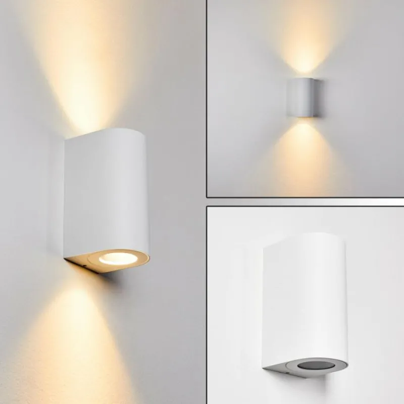 hofstein Applique murale d'extérieur Boda Blanc, 2 lumières