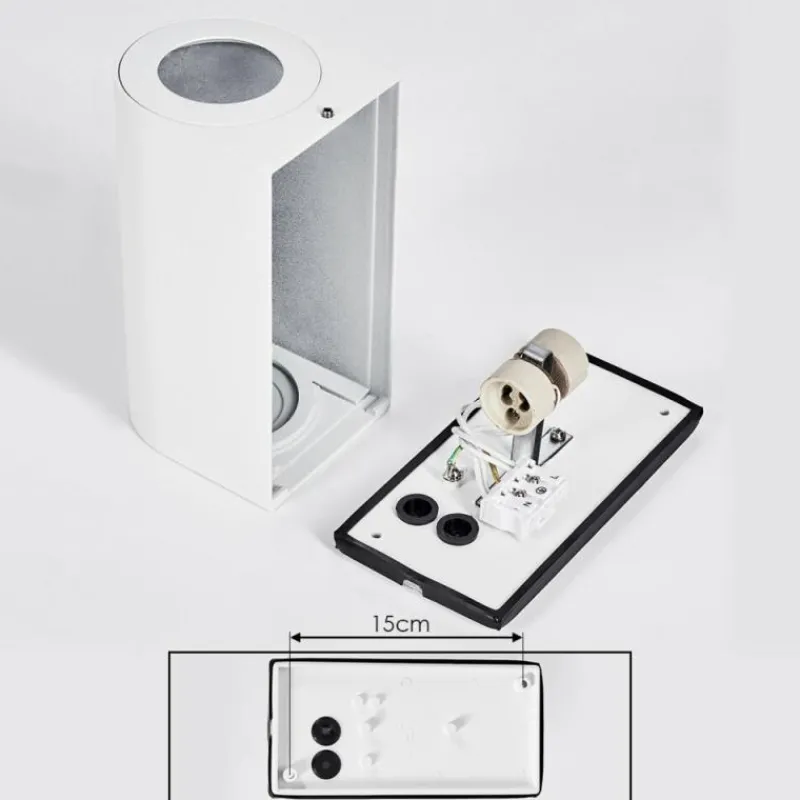 hofstein Applique murale d'extérieur Boda Blanc, 2 lumières