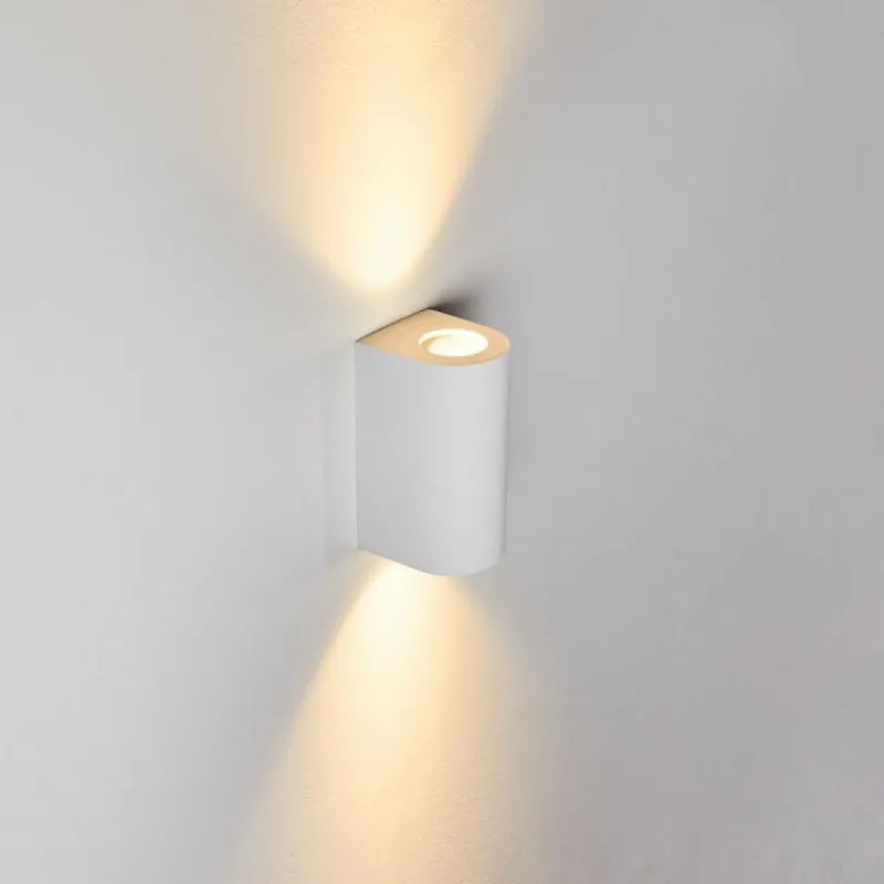 hofstein Applique murale d'extérieur Boda Blanc, 2 lumières