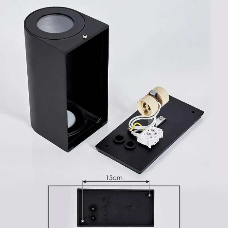 hofstein Applique murale d'extérieur Boda Noir, 2 lumières