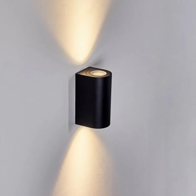 hofstein Applique murale d'extérieur Boda Noir, 2 lumières